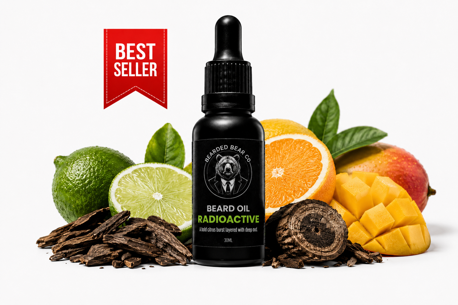 Beard Oil - Radioactive - Citrus & Oud (Best Seller)