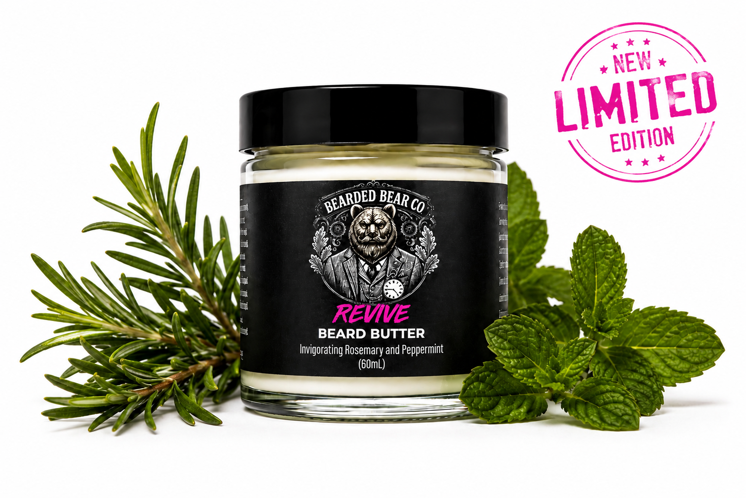 COMBO Beard Oil & Butter - Revive - Rosemary & Peppermint