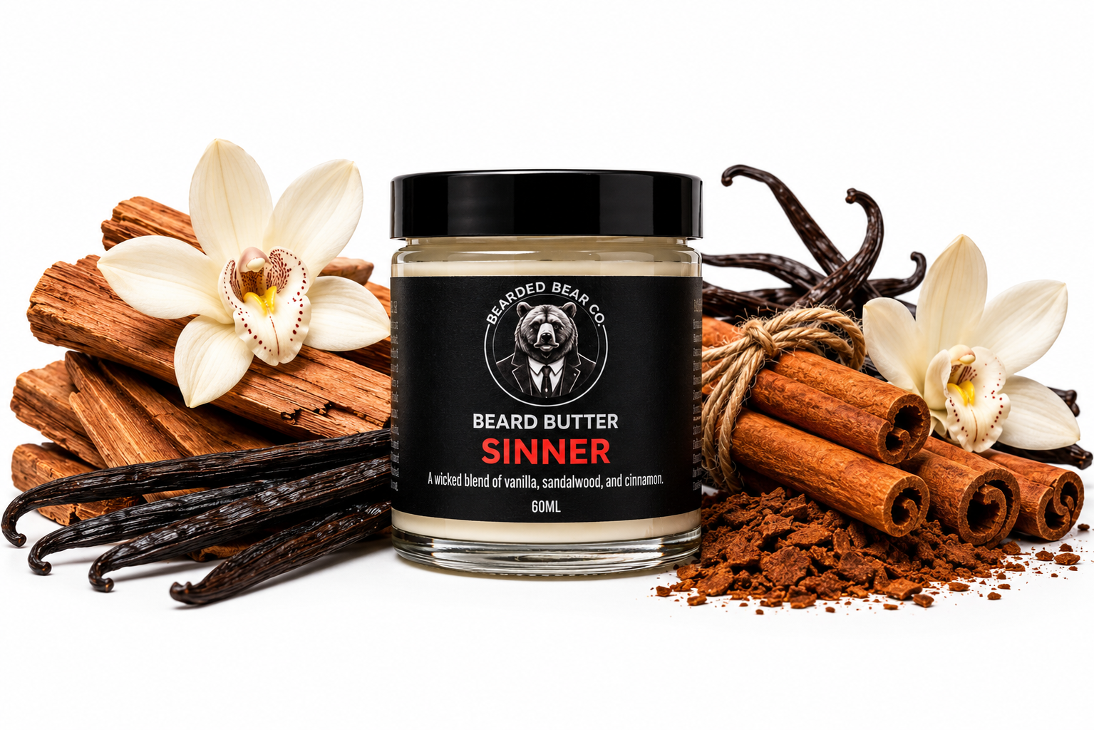 Beard Butter - Sinner - Cinnamon Vanilla & Sandalwood